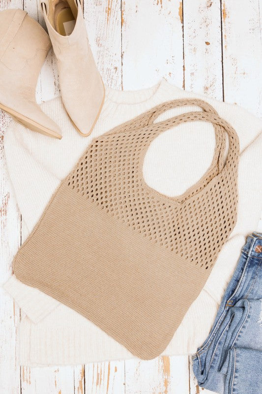 Soft Knit Hobo Bag-Aili's Corner-[option4]-[option5]-[option6]-[option7]-[option8]-Shop-Boutique-Clothing-for-Women-Online