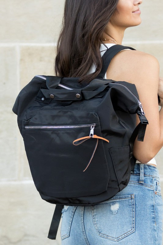 Everyday Backpack Tote-Aili's Corner-Black-OneSize-[option4]-[option5]-[option6]-[option7]-[option8]-Shop-Boutique-Clothing-for-Women-Online