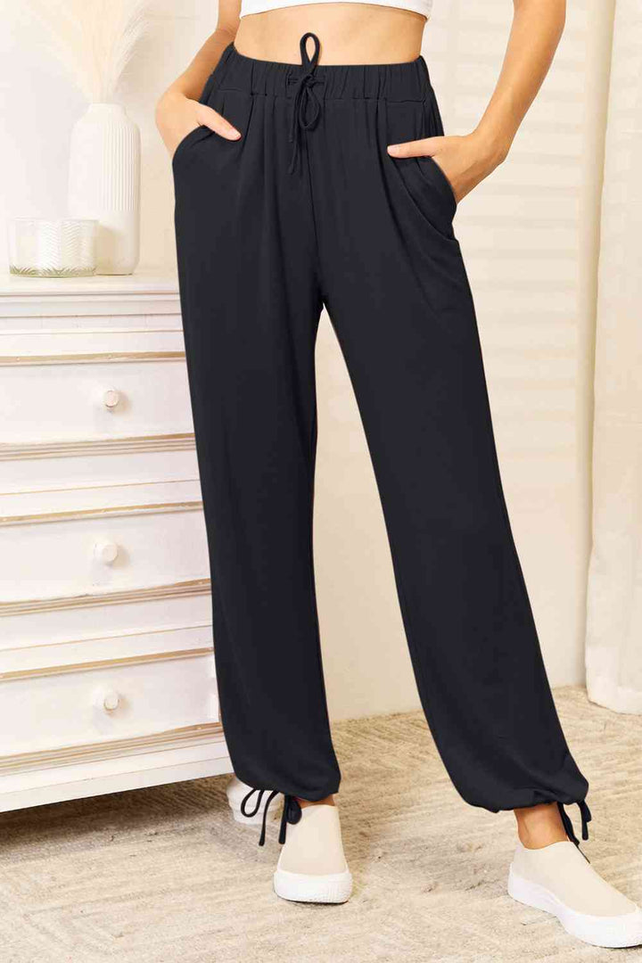 Basic Bae Soft Rayon Drawstring Waist Pants with Pockets-Trendsi-[option4]-[option5]-[option6]-[option7]-[option8]-Shop-Boutique-Clothing-for-Women-Online
