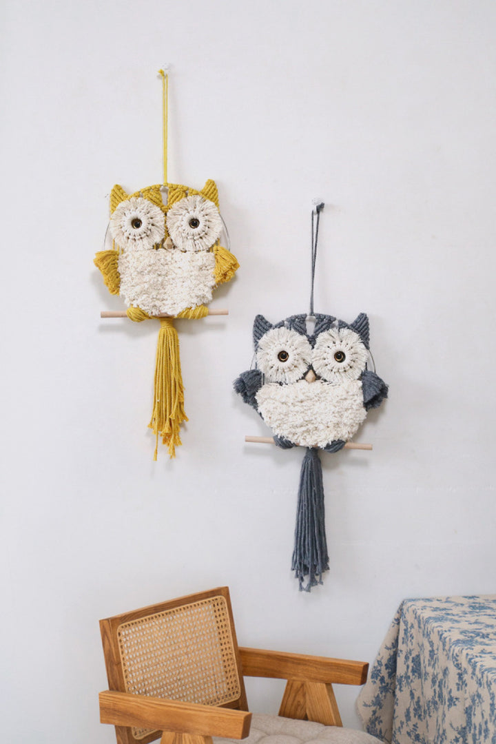Hand-Woven Tassel Owl Macrame Wall Hanging-Trendsi-[option4]-[option5]-[option6]-[option7]-[option8]-Shop-Boutique-Clothing-for-Women-Online