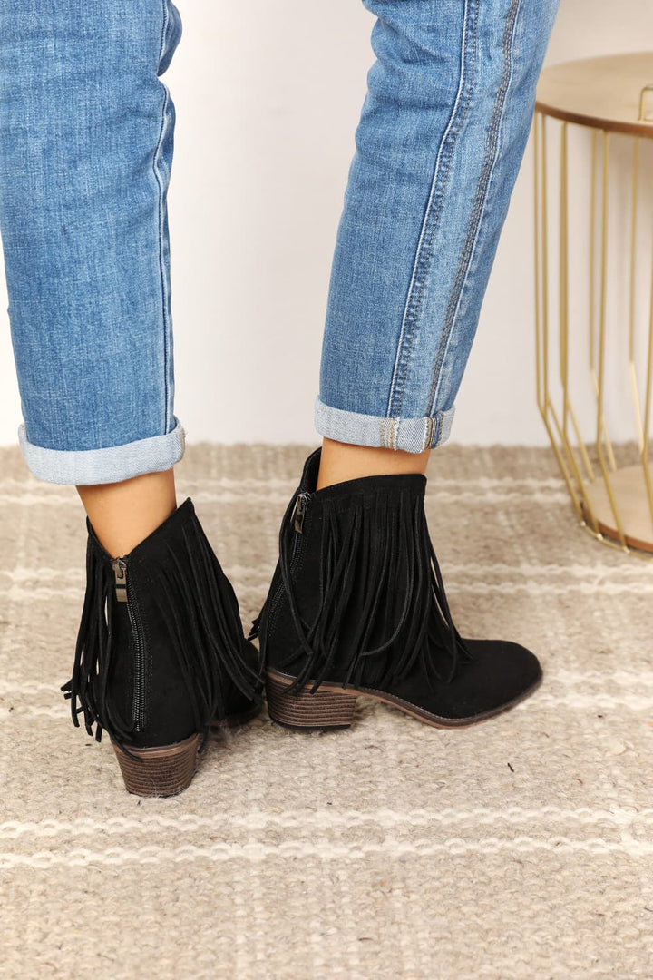 Legend Women's Fringe Cowboy Western Ankle Boots-Trendsi-[option4]-[option5]-[option6]-[option7]-[option8]-Shop-Boutique-Clothing-for-Women-Online