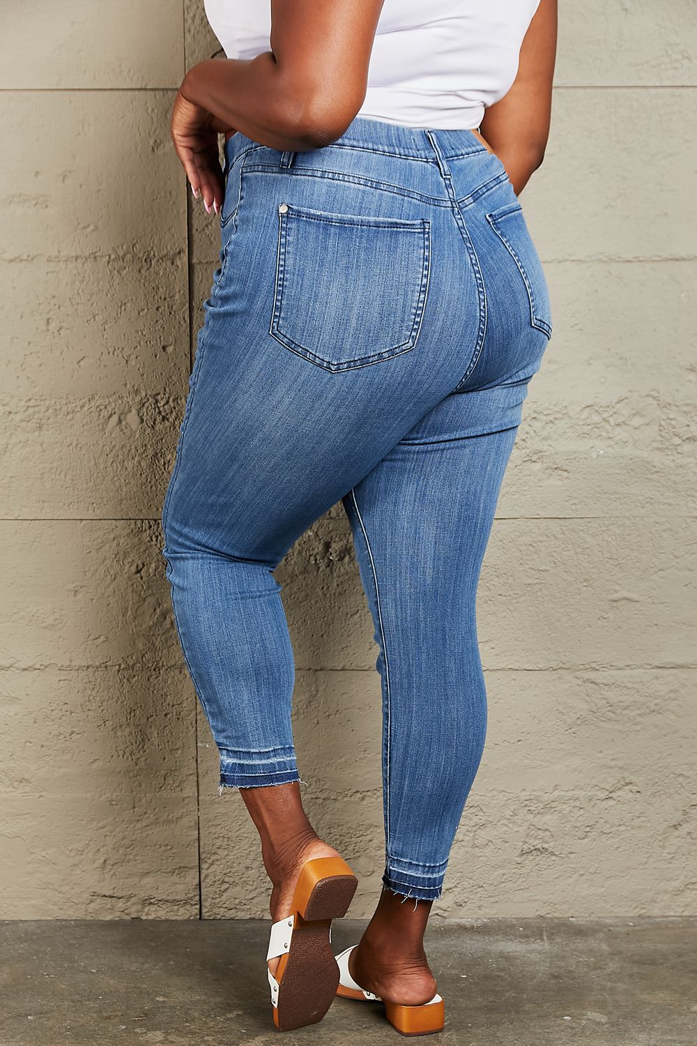 Judy Blue Janavie High Waisted Pull On Skinny Jeans-Trendsi-[option4]-[option5]-[option6]-[option7]-[option8]-Shop-Boutique-Clothing-for-Women-Online