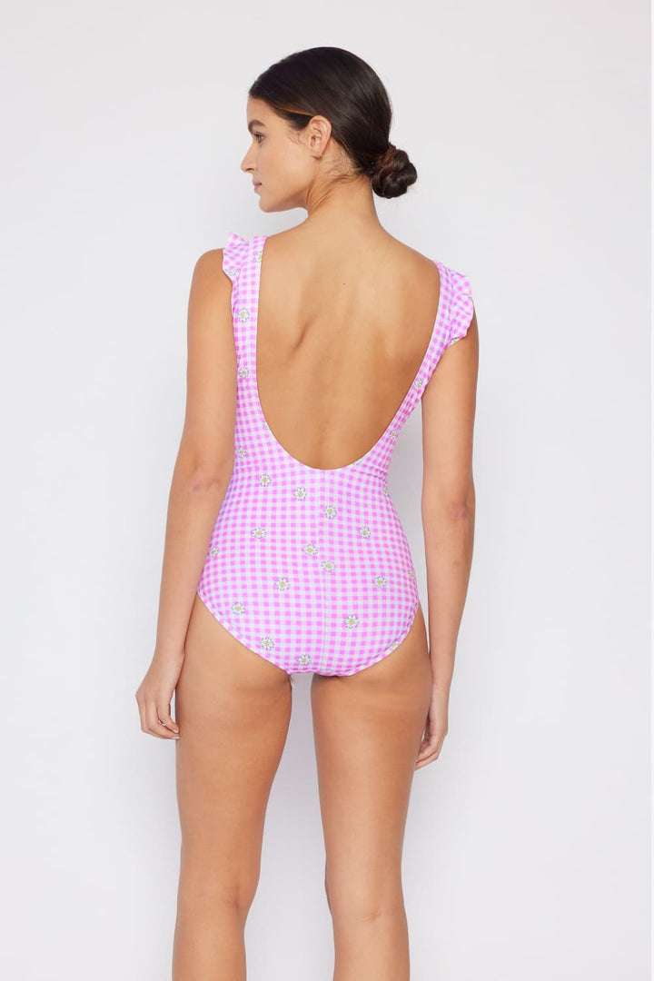 Marina West Swim Full Size Float On Ruffle Faux Wrap One-Piece in Carnation Pink-Trendsi-[option4]-[option5]-[option6]-[option7]-[option8]-Shop-Boutique-Clothing-for-Women-Online