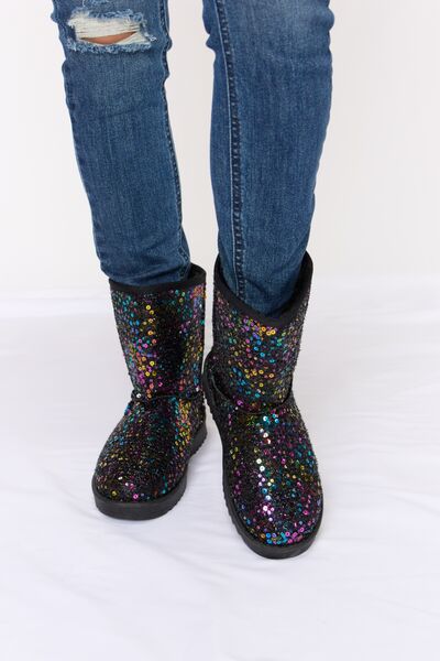 Forever Link Sequin Thermal Flat Boots-Trendsi-MULT/BK-6-[option4]-[option5]-[option6]-[option7]-[option8]-Shop-Boutique-Clothing-for-Women-Online