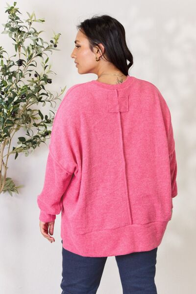 Zenana Center Seam Long Sleeve Sweatshirt-Trendsi-[option4]-[option5]-[option6]-[option7]-[option8]-Shop-Boutique-Clothing-for-Women-Online