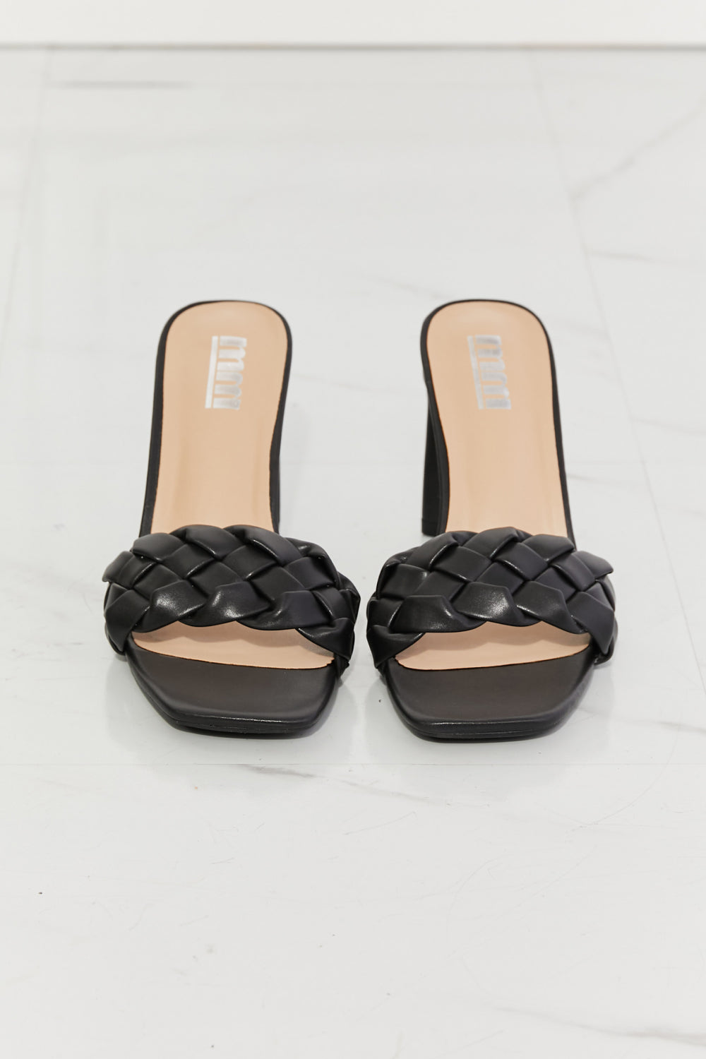 MMShoes Top of the World Braided Block Heel Sandals in Black-Trendsi-[option4]-[option5]-[option6]-[option7]-[option8]-Shop-Boutique-Clothing-for-Women-Online