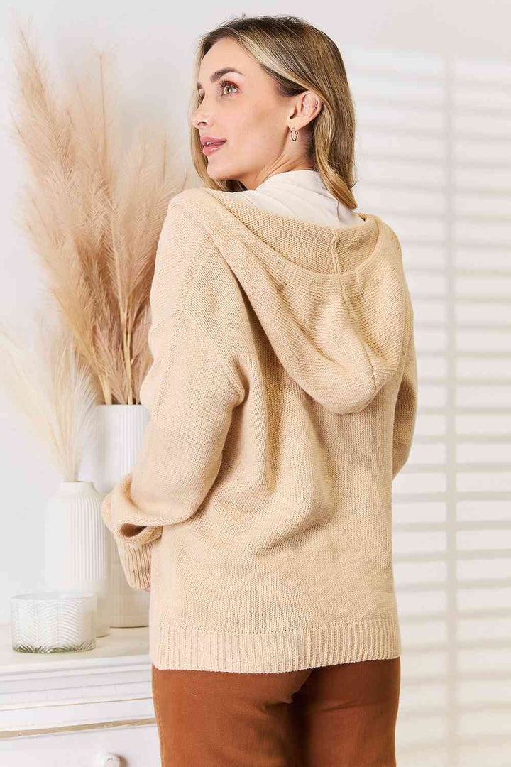 Woven Right Button-Down Long Sleeve Hooded Sweater-Trendsi-[option4]-[option5]-[option6]-[option7]-[option8]-Shop-Boutique-Clothing-for-Women-Online