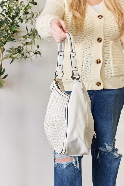 SHOMICO Weaved Vegan Leather Handbag-Trendsi-[option4]-[option5]-[option6]-[option7]-[option8]-Shop-Boutique-Clothing-for-Women-Online