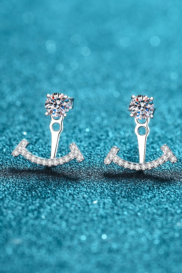 Two Ways To Wear Moissanite Earrings-Trendsi-Silver-One Size-[option4]-[option5]-[option6]-[option7]-[option8]-Shop-Boutique-Clothing-for-Women-Online
