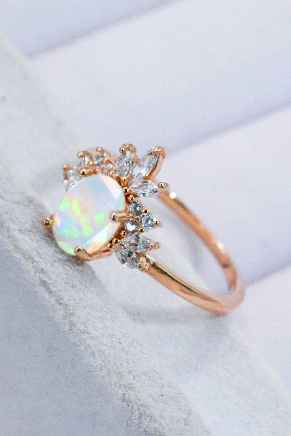 Best Of Me 925 Sterling Silver Opal Ring-Trendsi-[option4]-[option5]-[option6]-[option7]-[option8]-Shop-Boutique-Clothing-for-Women-Online