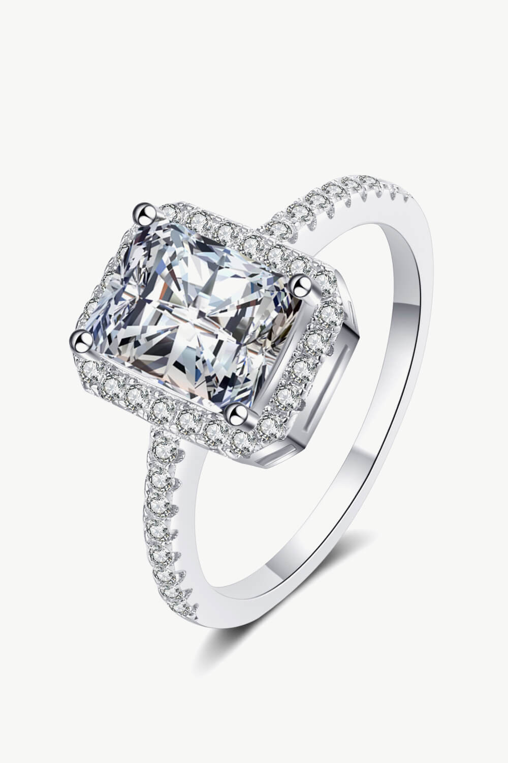 1 Carat Rectangle Moissanite Ring-Trendsi-Silver-4-[option4]-[option5]-[option6]-[option7]-[option8]-Shop-Boutique-Clothing-for-Women-Online