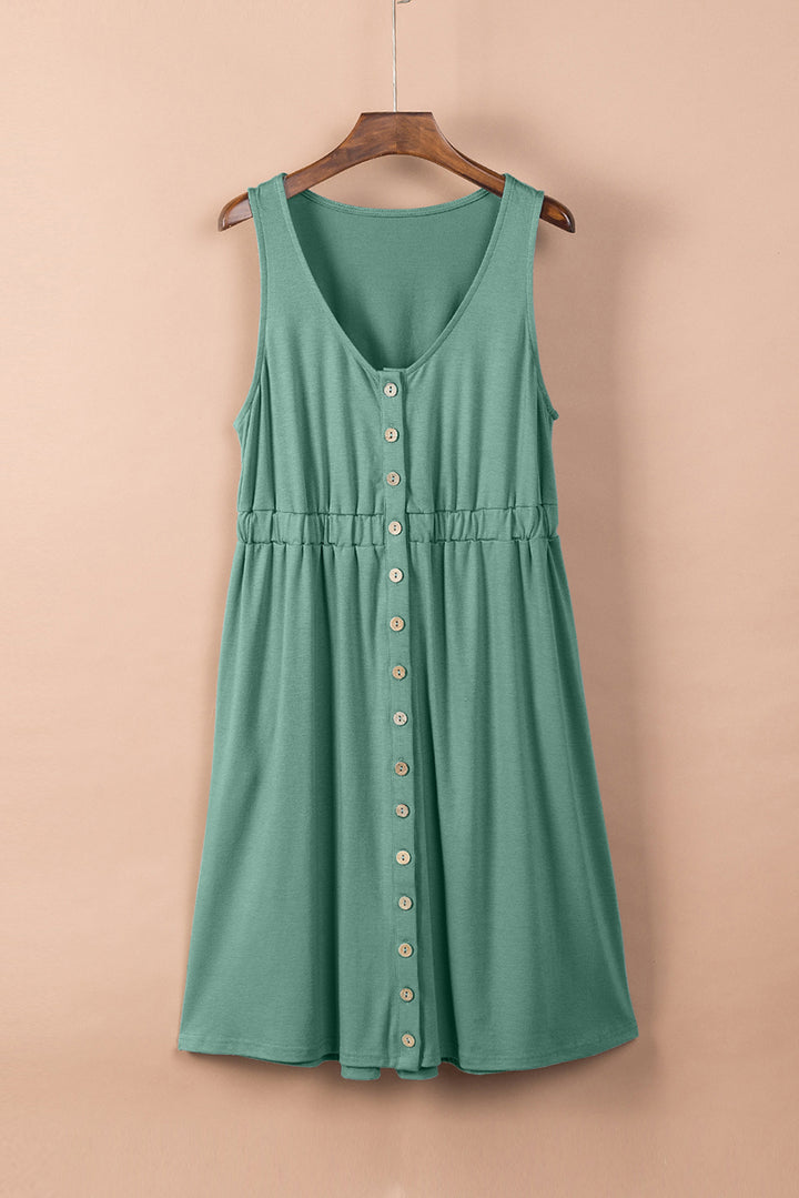 Ella Magic Sleeveless Button Down Midi Dress-Trendsi-[option4]-[option5]-[option6]-[option7]-[option8]-Shop-Boutique-Clothing-for-Women-Online