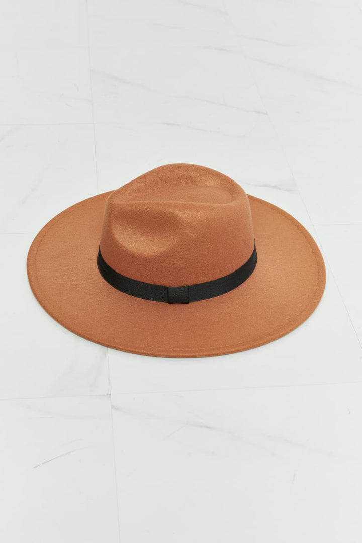 Fame Enjoy The Simple Things Fedora Hat-Trendsi-Tan-One Size-[option4]-[option5]-[option6]-[option7]-[option8]-Shop-Boutique-Clothing-for-Women-Online