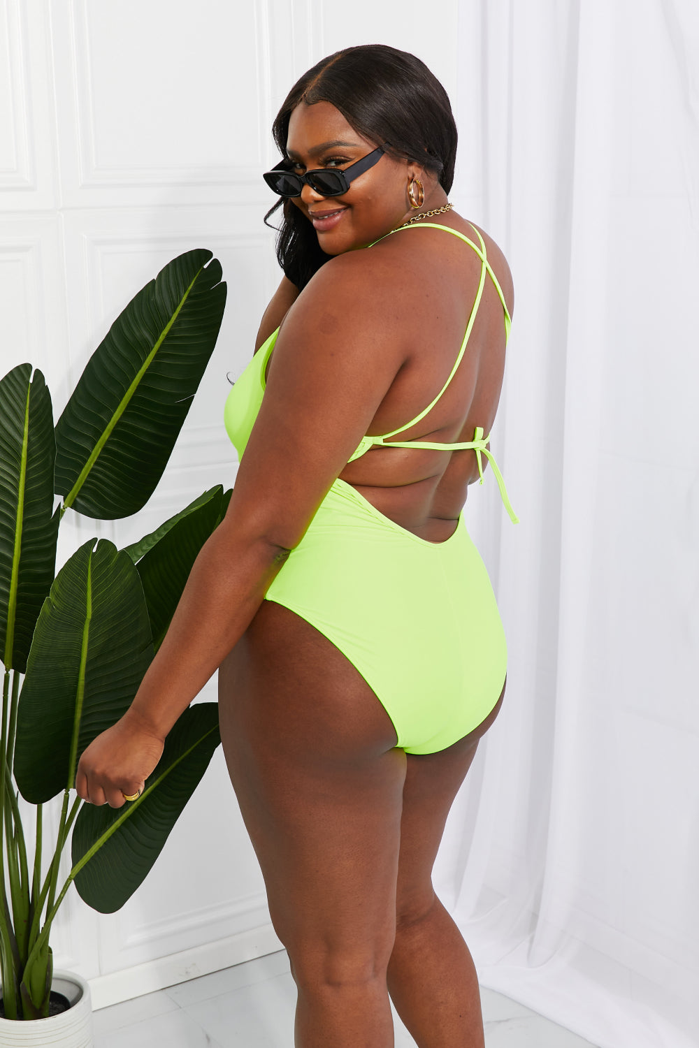 Marina West Swim High Tide One-Piece in Lemon-Lime-Trendsi-[option4]-[option5]-[option6]-[option7]-[option8]-Shop-Boutique-Clothing-for-Women-Online