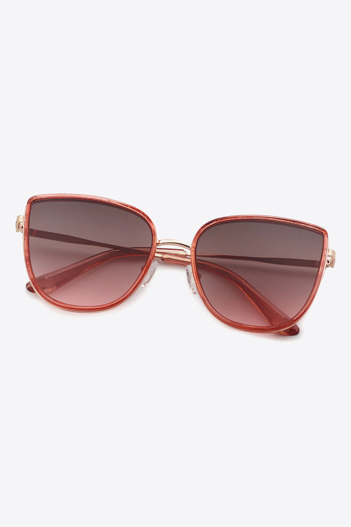 Full Rim Metal-Plastic Hybrid Frame Sunglasses-Trendsi-[option4]-[option5]-[option6]-[option7]-[option8]-Shop-Boutique-Clothing-for-Women-Online