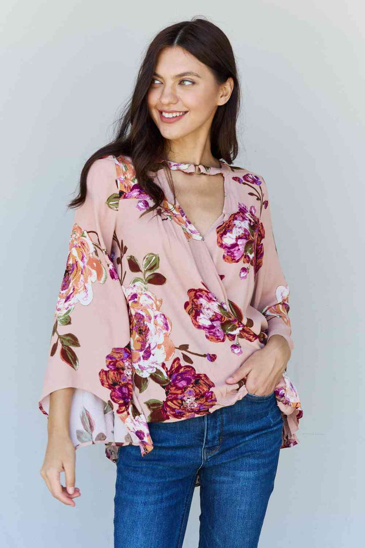 ODDI Full Size Floral Bell Sleeve Crepe Top-Trendsi-Floral-S-[option4]-[option5]-[option6]-[option7]-[option8]-Shop-Boutique-Clothing-for-Women-Online