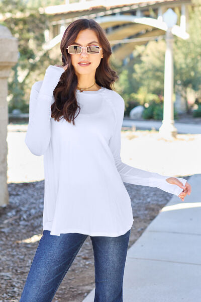 Basic Bae Round Neck Long Sleeve T-Shirt-Trendsi-White-S-[option4]-[option5]-[option6]-[option7]-[option8]-Shop-Boutique-Clothing-for-Women-Online