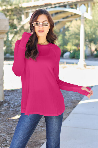 Basic Bae Round Neck Long Sleeve T-Shirt-Trendsi-[option4]-[option5]-[option6]-[option7]-[option8]-Shop-Boutique-Clothing-for-Women-Online