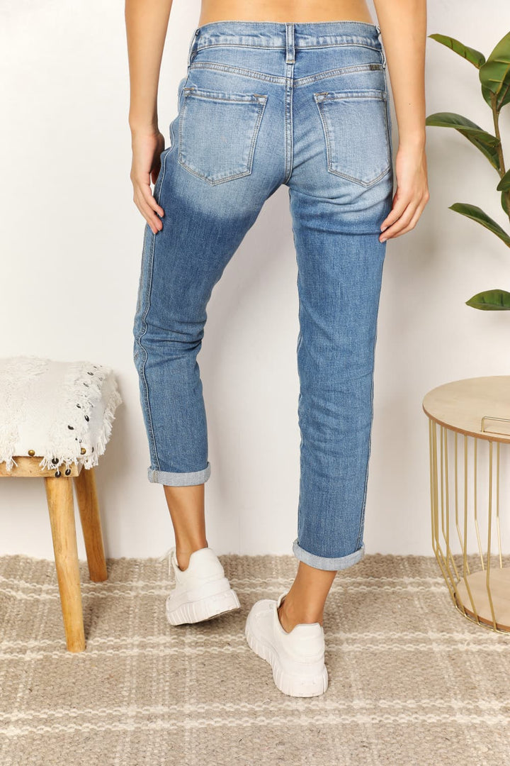 Kancan Mid Rise Slim Boyfriend Jeans-Trendsi-[option4]-[option5]-[option6]-[option7]-[option8]-Shop-Boutique-Clothing-for-Women-Online