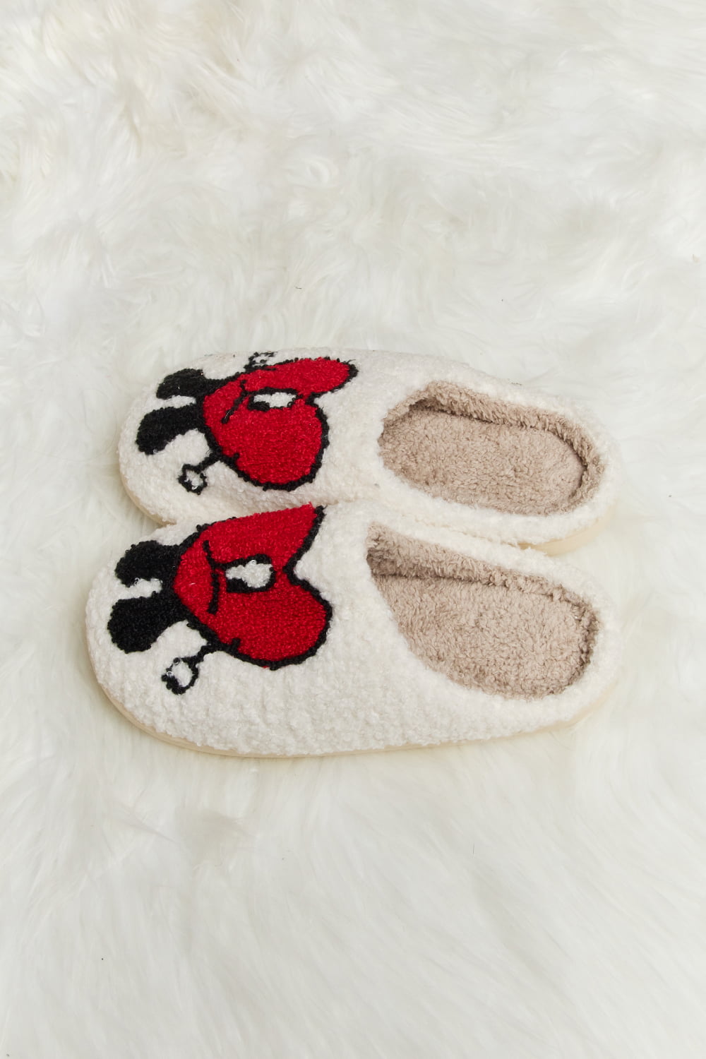 Melody Love Heart Print Plush Slippers-Trendsi-[option4]-[option5]-[option6]-[option7]-[option8]-Shop-Boutique-Clothing-for-Women-Online