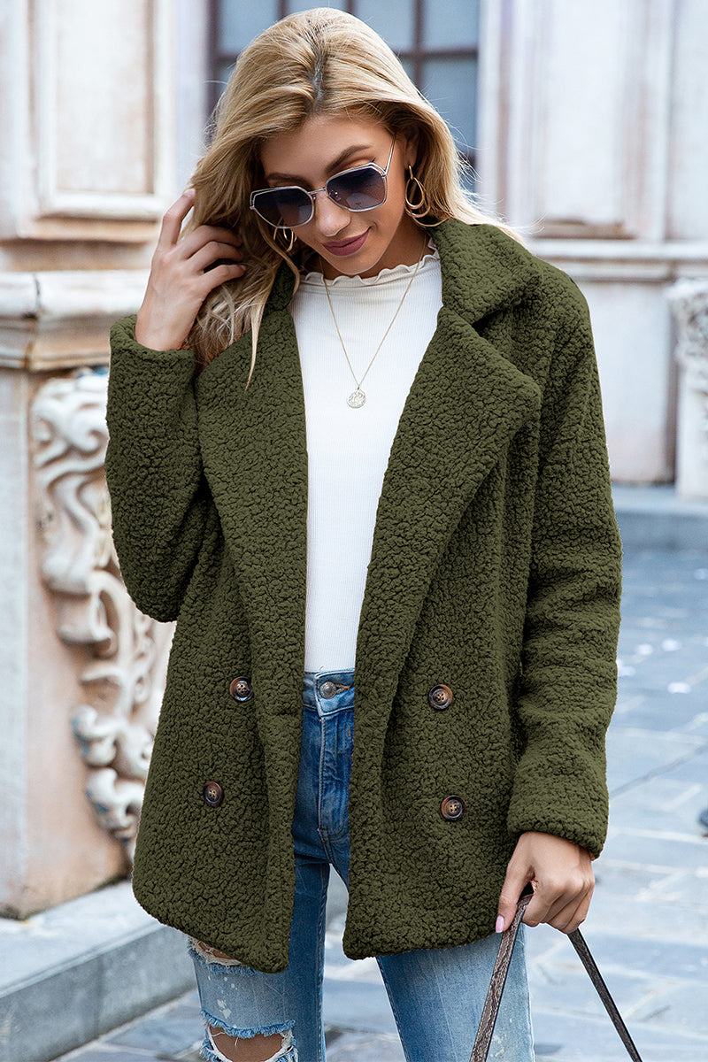 Lapel Collar Teddy Sherpa Coat-Trendsi-[option4]-[option5]-[option6]-[option7]-[option8]-Shop-Boutique-Clothing-for-Women-Online