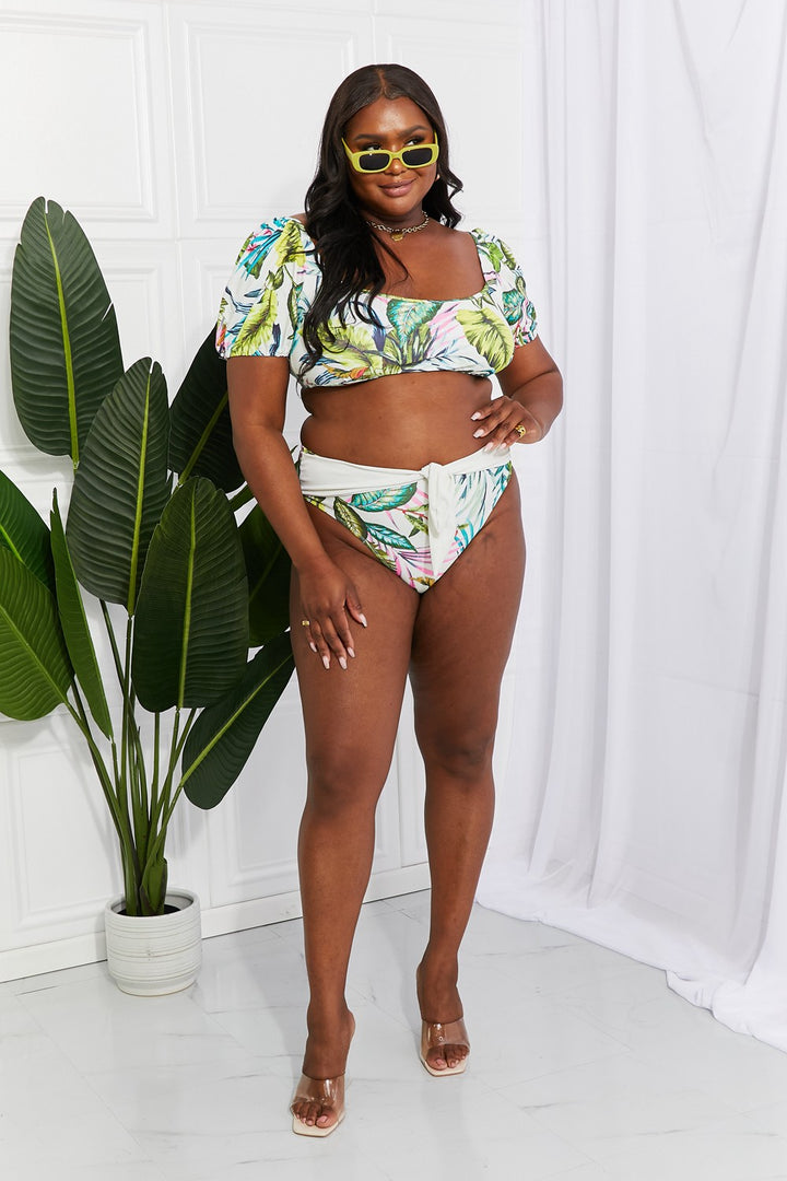 Marina West Swim Vacay Ready Puff Sleeve Bikini in Floral-Trendsi-[option4]-[option5]-[option6]-[option7]-[option8]-Shop-Boutique-Clothing-for-Women-Online