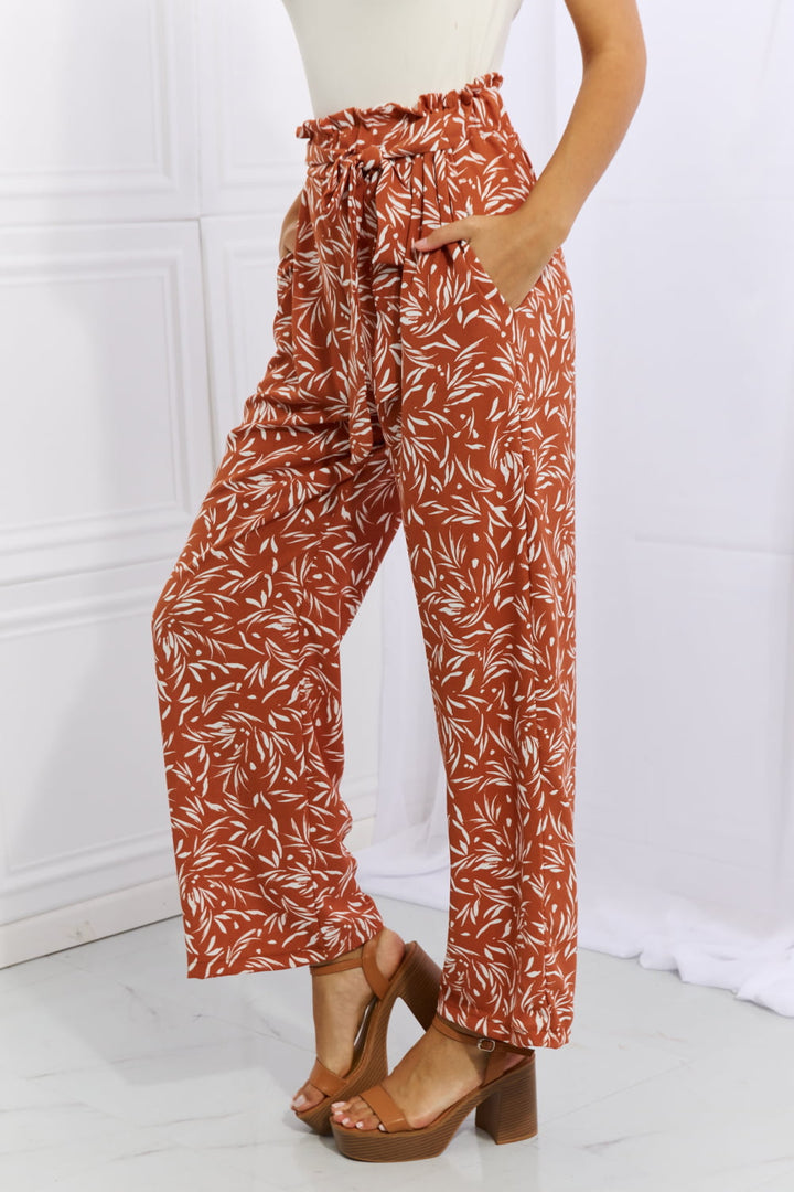Heimish Right Angle Geometric Printed Pants in Red Orange-Trendsi-[option4]-[option5]-[option6]-[option7]-[option8]-Shop-Boutique-Clothing-for-Women-Online