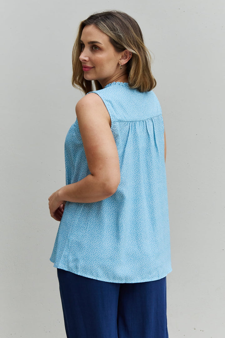 HEYSON She Means Business Smocked Floral Sleeveless Shirt-Trendsi-[option4]-[option5]-[option6]-[option7]-[option8]-Shop-Boutique-Clothing-for-Women-Online