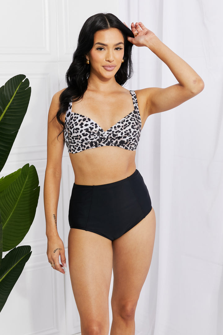 Marina West Swim Take A Dip Twist High-Rise Bikini in Leopard-Trendsi-[option4]-[option5]-[option6]-[option7]-[option8]-Shop-Boutique-Clothing-for-Women-Online