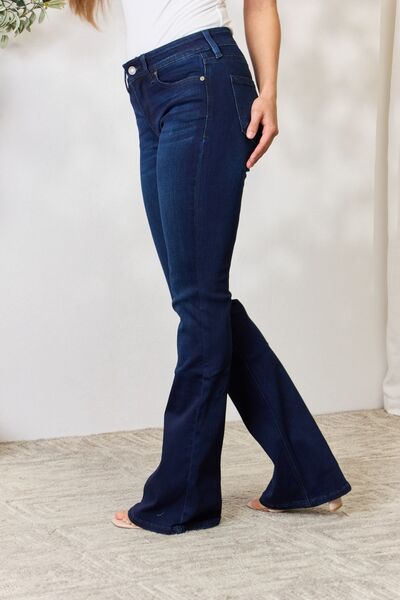 Kancan Mid Rise Flare Jeans-Trendsi-[option4]-[option5]-[option6]-[option7]-[option8]-Shop-Boutique-Clothing-for-Women-Online