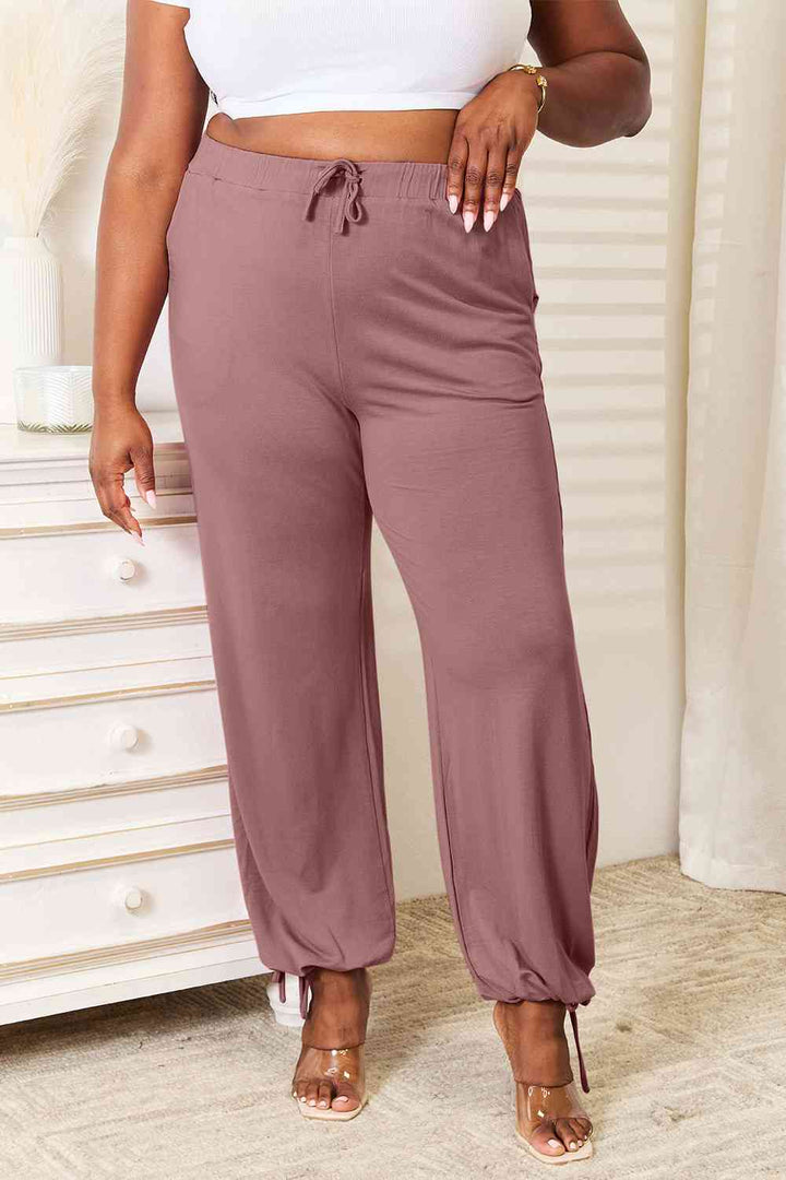 Basic Bae Soft Rayon Drawstring Waist Pants with Pockets-Trendsi-Light Mauve-S-[option4]-[option5]-[option6]-[option7]-[option8]-Shop-Boutique-Clothing-for-Women-Online
