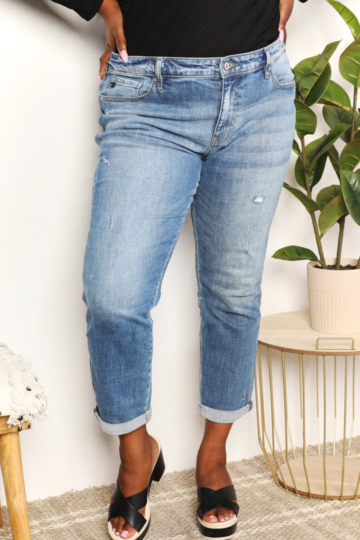 Kancan Mid Rise Slim Boyfriend Jeans-Trendsi-Medium-0(23)-[option4]-[option5]-[option6]-[option7]-[option8]-Shop-Boutique-Clothing-for-Women-Online