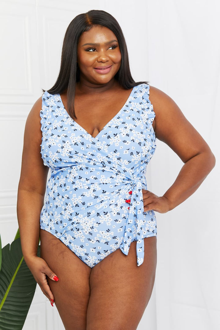 Marina West Swim Full Size Float On Ruffle Faux Wrap One-Piece in Blossom Blue-Trendsi-[option4]-[option5]-[option6]-[option7]-[option8]-Shop-Boutique-Clothing-for-Women-Online