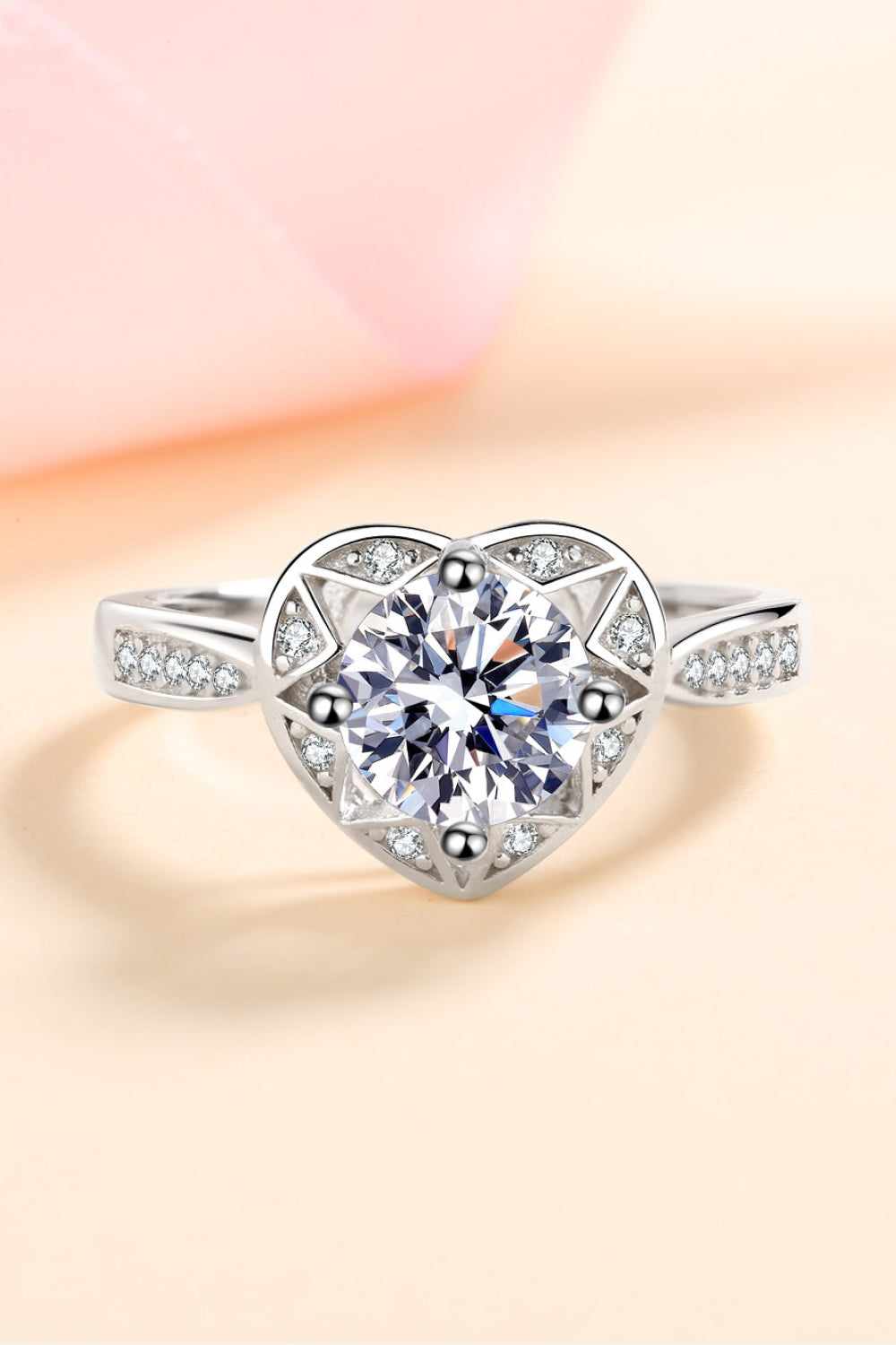 Moissanite Heart Ring-Trendsi-[option4]-[option5]-[option6]-[option7]-[option8]-Shop-Boutique-Clothing-for-Women-Online