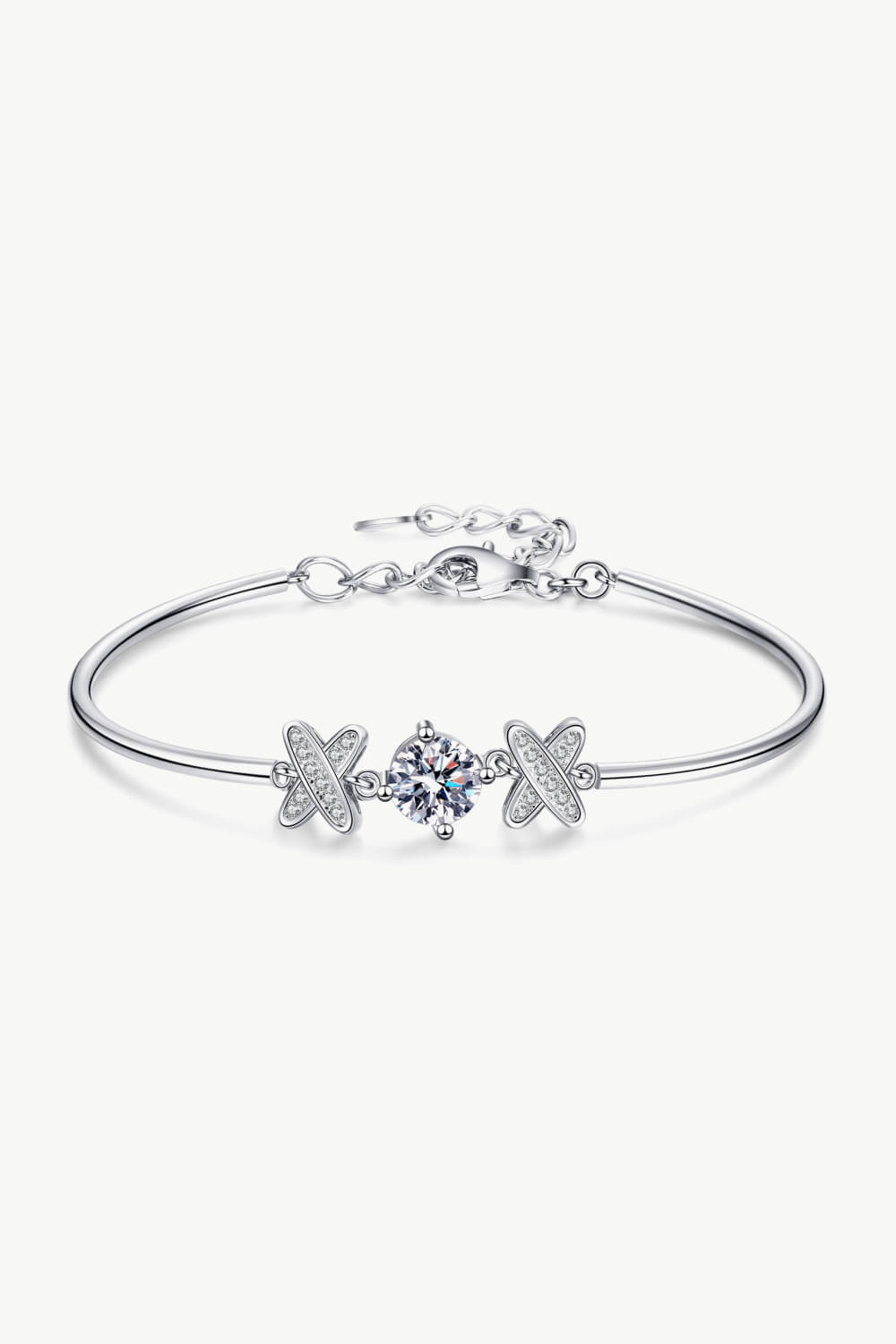 Happy State of Mind 1 Carat Moissanite Bracelet-Trendsi-Silver-One Size-[option4]-[option5]-[option6]-[option7]-[option8]-Shop-Boutique-Clothing-for-Women-Online