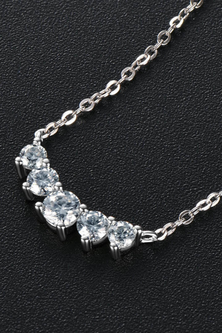 Moissanite Pendant Necklace-Trendsi-Silver-One Size-[option4]-[option5]-[option6]-[option7]-[option8]-Shop-Boutique-Clothing-for-Women-Online