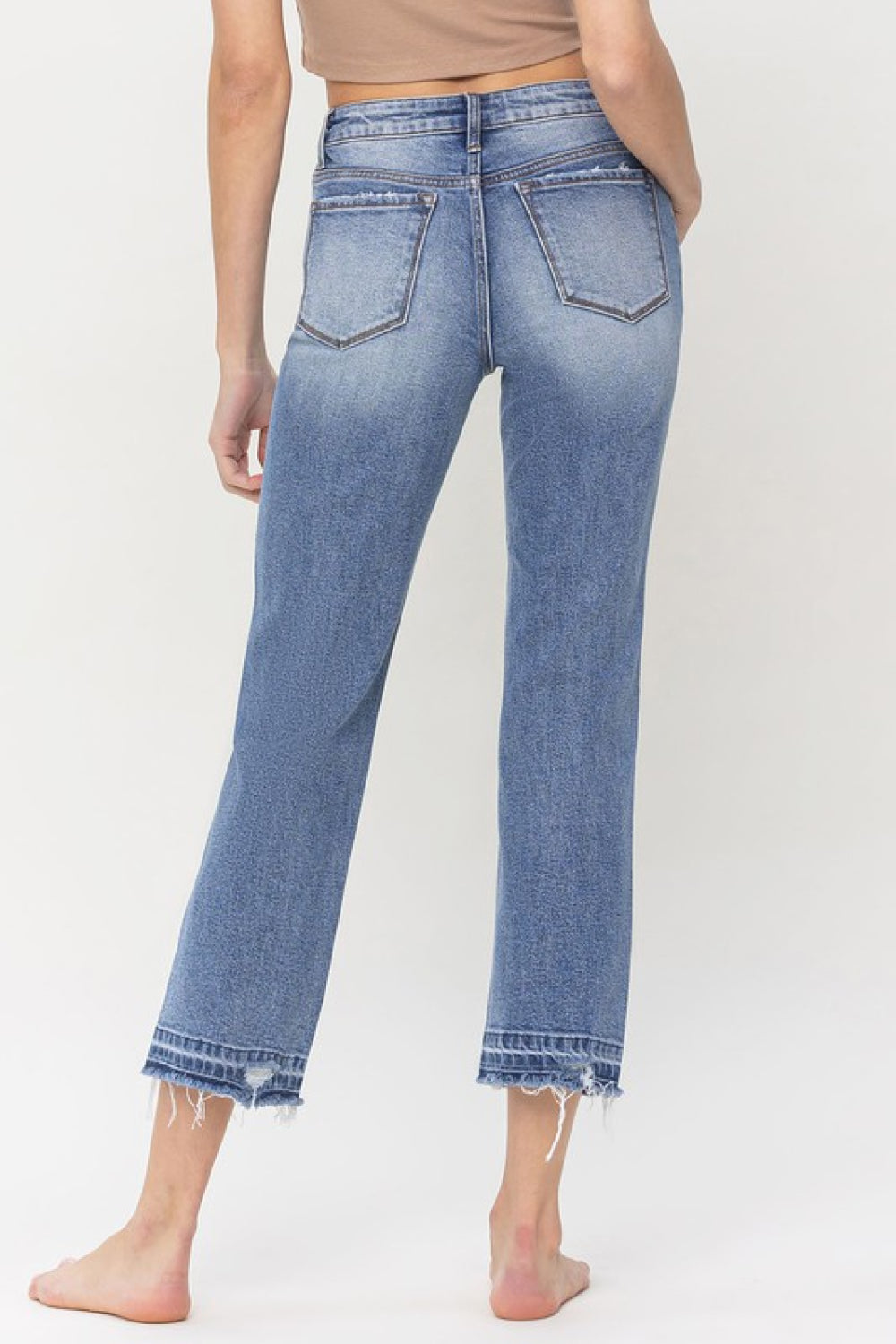 Lovervet Lena High Rise Crop Straight Jeans-Trendsi-[option4]-[option5]-[option6]-[option7]-[option8]-Shop-Boutique-Clothing-for-Women-Online