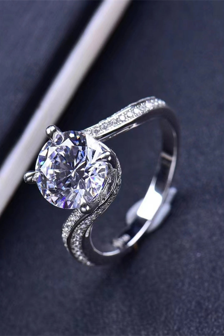 Keep Your Eyes On Me 3 Carat Moissanite Ring-Trendsi-Silver-4-[option4]-[option5]-[option6]-[option7]-[option8]-Shop-Boutique-Clothing-for-Women-Online