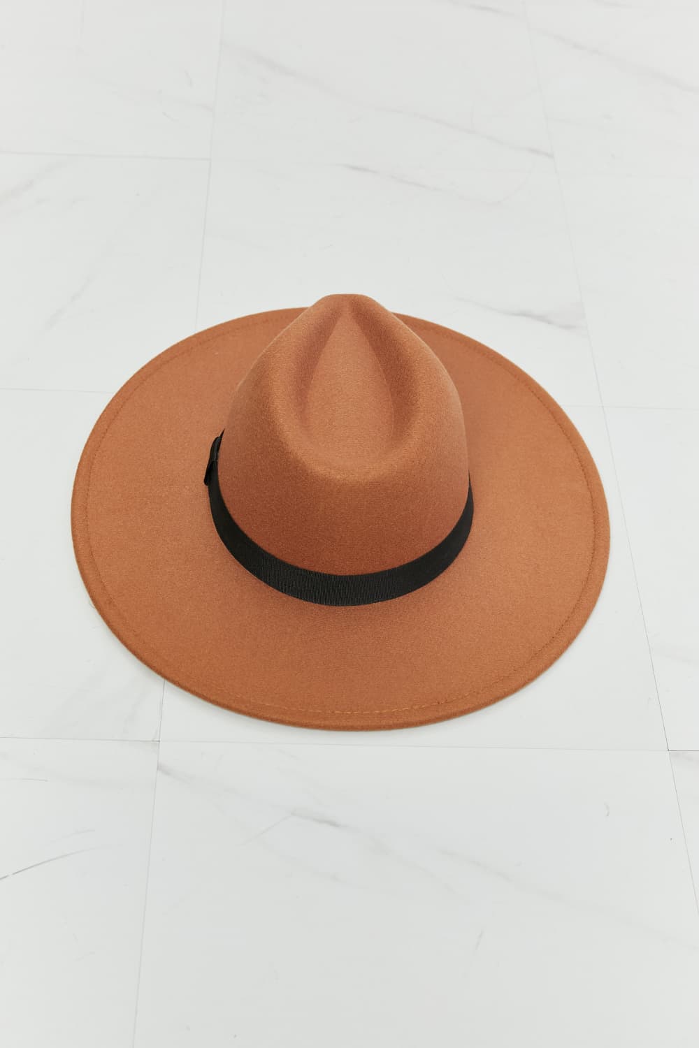Fame Enjoy The Simple Things Fedora Hat-Trendsi-Tan-One Size-[option4]-[option5]-[option6]-[option7]-[option8]-Shop-Boutique-Clothing-for-Women-Online