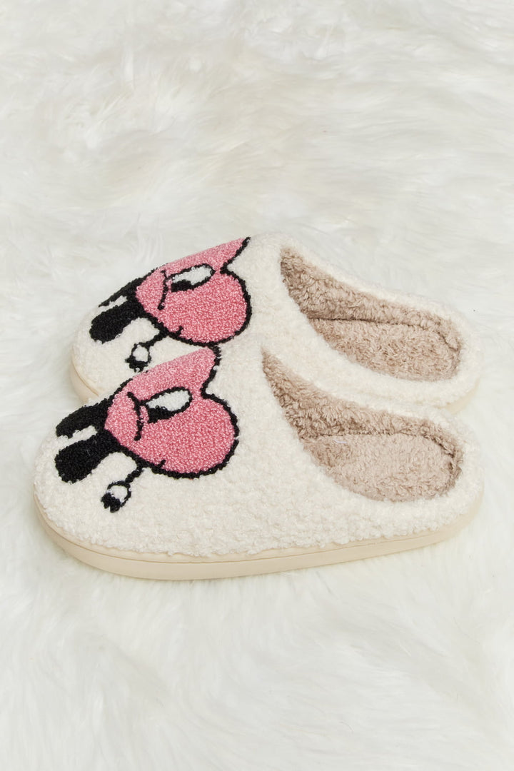 Melody Love Heart Print Plush Slippers-Trendsi-[option4]-[option5]-[option6]-[option7]-[option8]-Shop-Boutique-Clothing-for-Women-Online