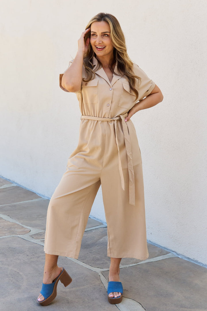 Petal Dew All In One Solid Jumpsuit-Trendsi-Tan-S-[option4]-[option5]-[option6]-[option7]-[option8]-Shop-Boutique-Clothing-for-Women-Online