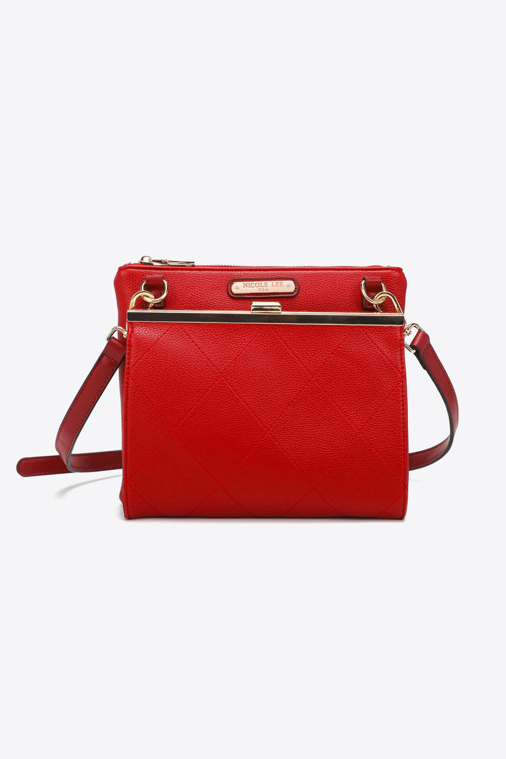 Nicole Lee USA All Day, Everyday Handbag-Trendsi-Red-One Size-[option4]-[option5]-[option6]-[option7]-[option8]-Shop-Boutique-Clothing-for-Women-Online