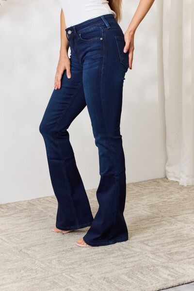 Kancan Mid Rise Flare Jeans-Trendsi-[option4]-[option5]-[option6]-[option7]-[option8]-Shop-Boutique-Clothing-for-Women-Online