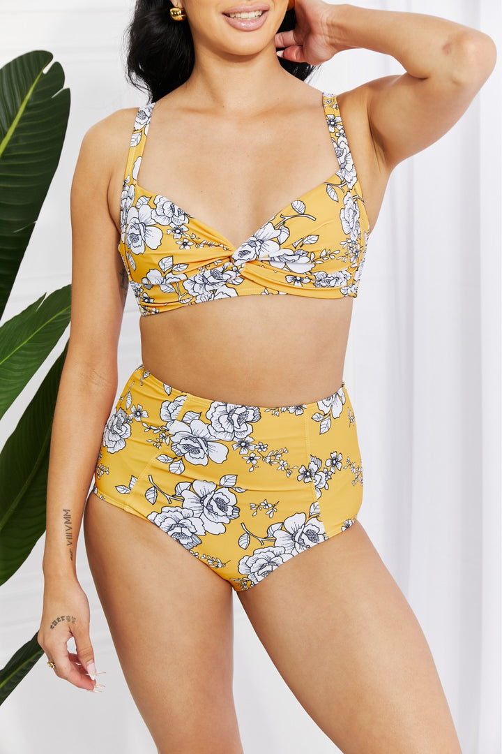 Marina West Swim Take A Dip Twist High-Rise Bikini in Mustard-Trendsi-[option4]-[option5]-[option6]-[option7]-[option8]-Shop-Boutique-Clothing-for-Women-Online