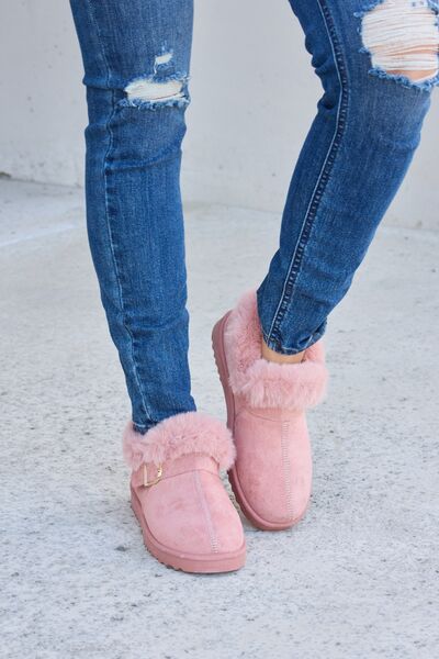 Forever Link Furry Chunky Thermal Ankle Boots-Trendsi-[option4]-[option5]-[option6]-[option7]-[option8]-Shop-Boutique-Clothing-for-Women-Online