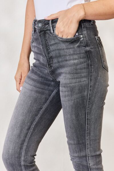 Judy Blue High Waist Tummy Control Release Hem Skinny Jeans-Trendsi-[option4]-[option5]-[option6]-[option7]-[option8]-Shop-Boutique-Clothing-for-Women-Online