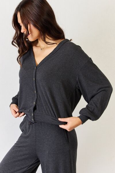 RISEN Ultra Soft Button Up Long Sleeve Lounge Cardigan-Trendsi-[option4]-[option5]-[option6]-[option7]-[option8]-Shop-Boutique-Clothing-for-Women-Online