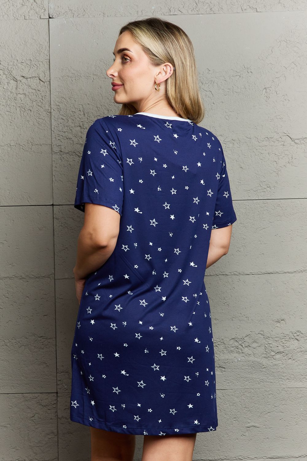 MOON NITE Quilted Quivers Button Down Sleepwear Dress-Trendsi-[option4]-[option5]-[option6]-[option7]-[option8]-Shop-Boutique-Clothing-for-Women-Online