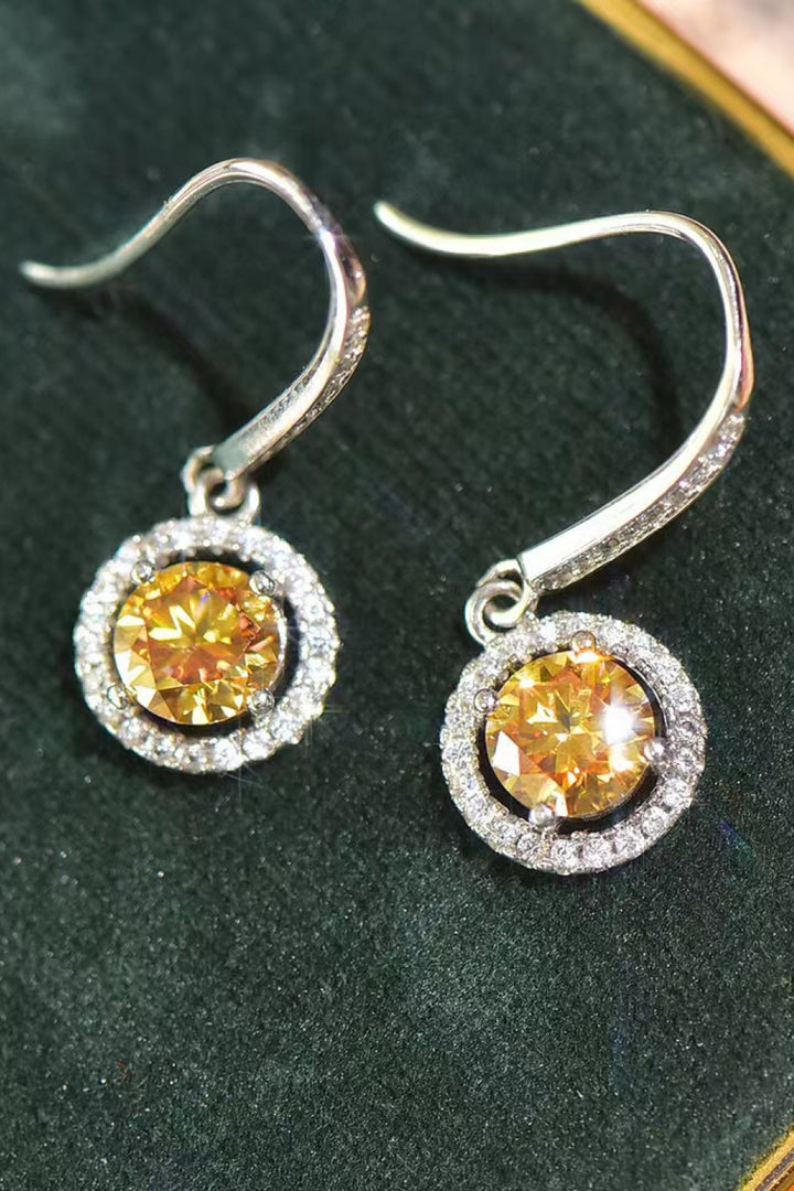 Platinum-Plated 2 Carat Moissanite Drop Earrings-Trendsi-Yellow/White-One Size-[option4]-[option5]-[option6]-[option7]-[option8]-Shop-Boutique-Clothing-for-Women-Online