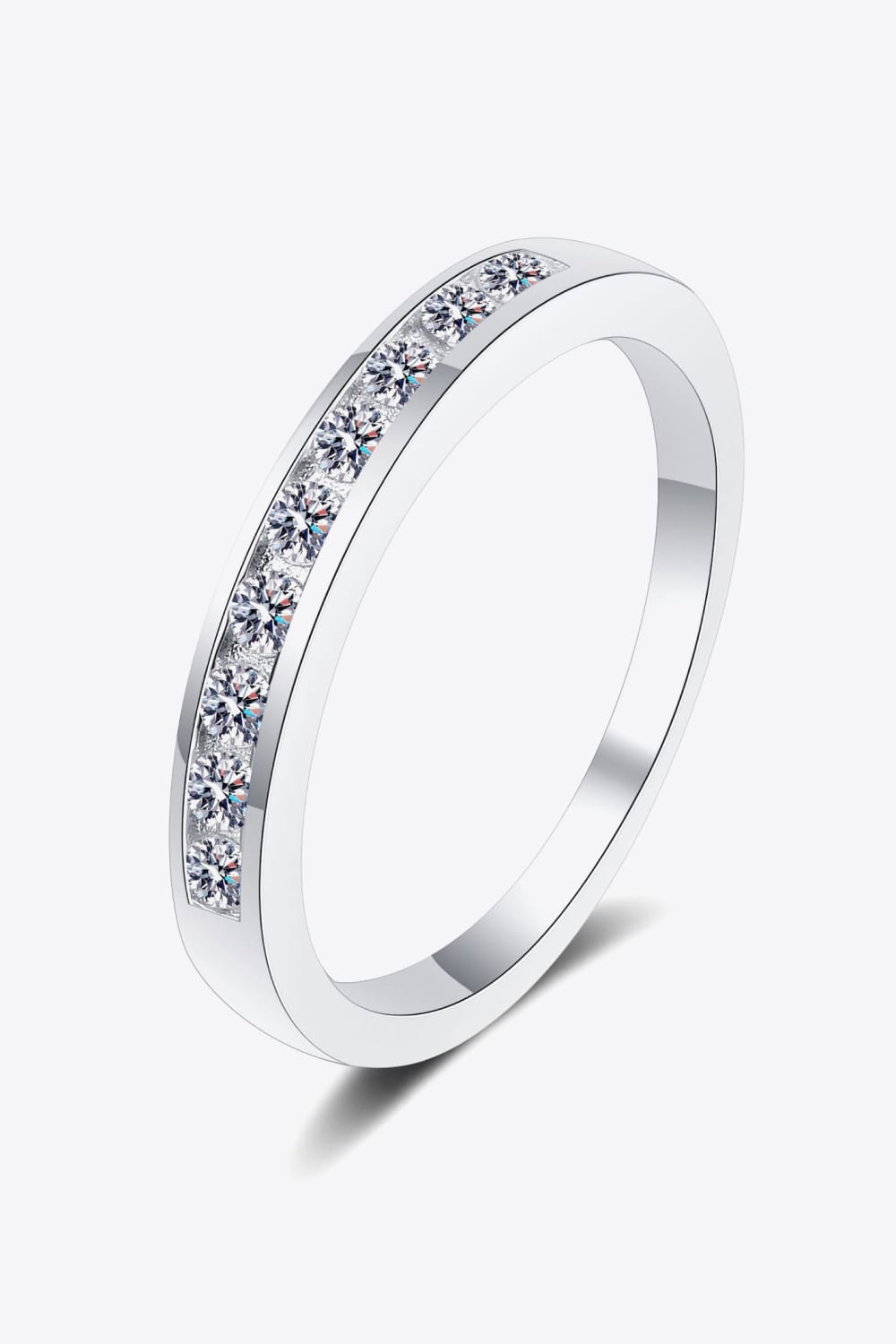 Have A Little Fun Moissanite Ring-Trendsi-Silver-5-[option4]-[option5]-[option6]-[option7]-[option8]-Shop-Boutique-Clothing-for-Women-Online